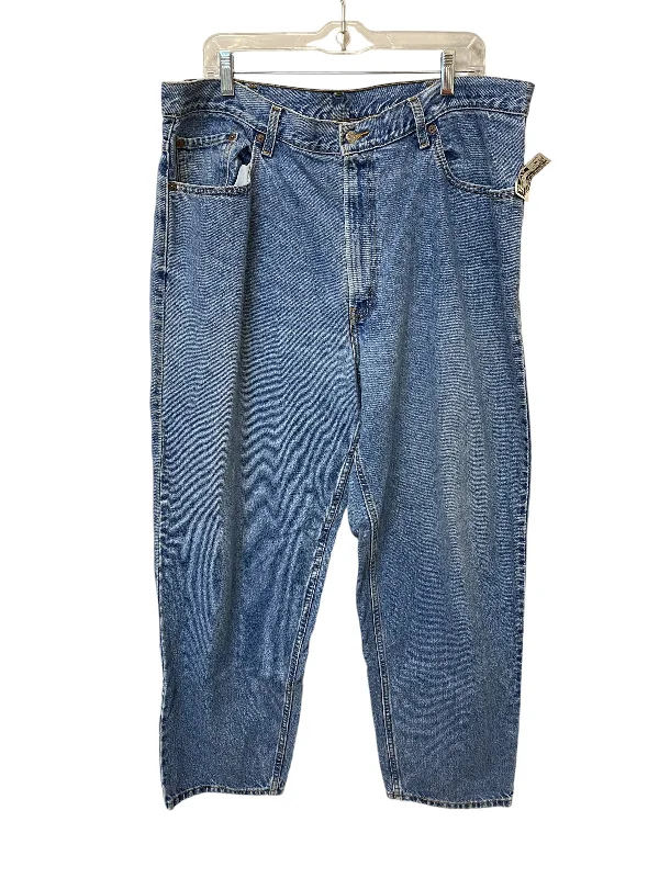 Jeans Boot Cut By Levis In Blue Denim, Size: 40