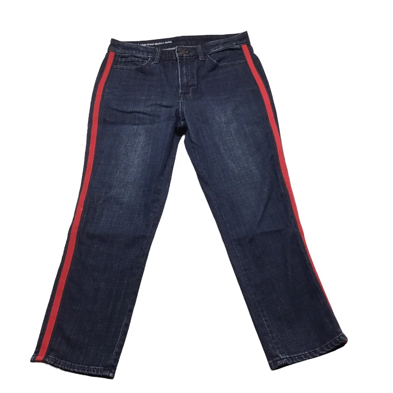 Jeans Cropped By Talbots In Blue & Red, Size: 6