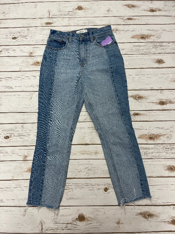 Jeans Skinny By Abercrombie And Fitch In Blue Denim, Size: 2