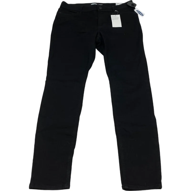 Jeans Skinny By Old Navy In Black Denim, Size: 8