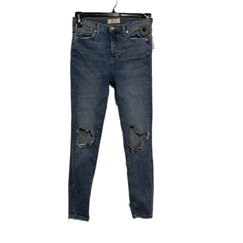 Jeans Skinny By We The Free In Blue Denim, Size: 4