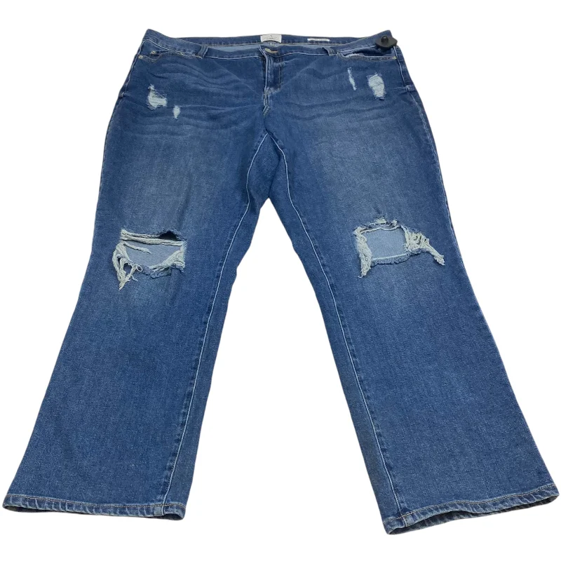 Jeans Straight By True Craft In Blue Denim, Size: 20w