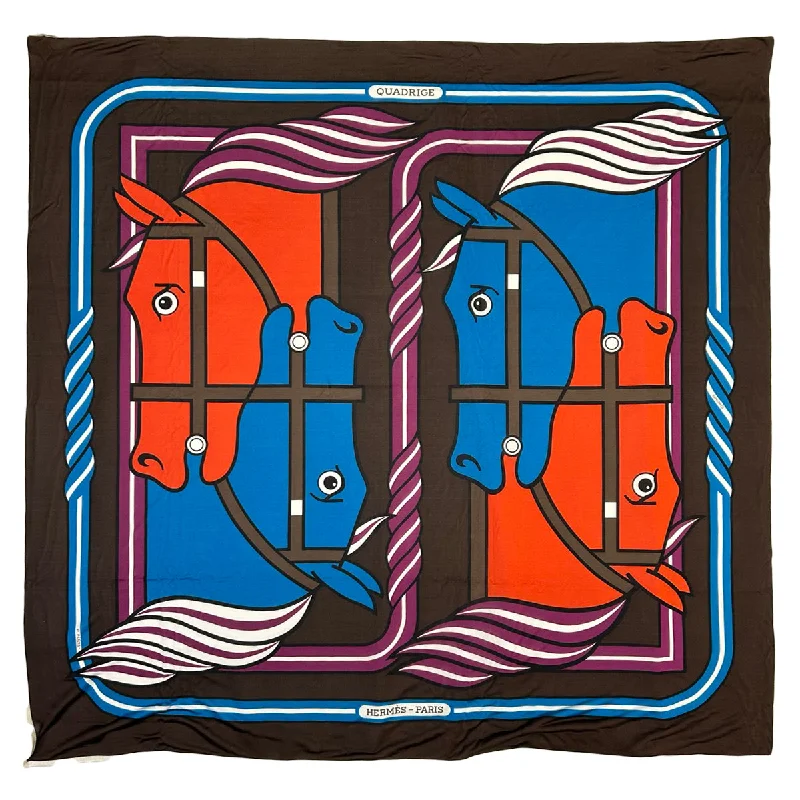 Hermes Quadrige Jersey and Silk Scarf