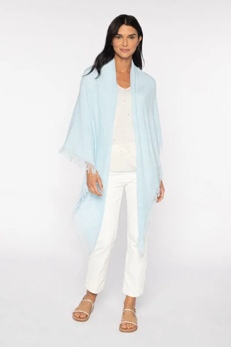 Kinross Cashmere Fringe Triangle Wrap