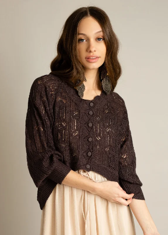 Jelana Sweater in Black Coffee