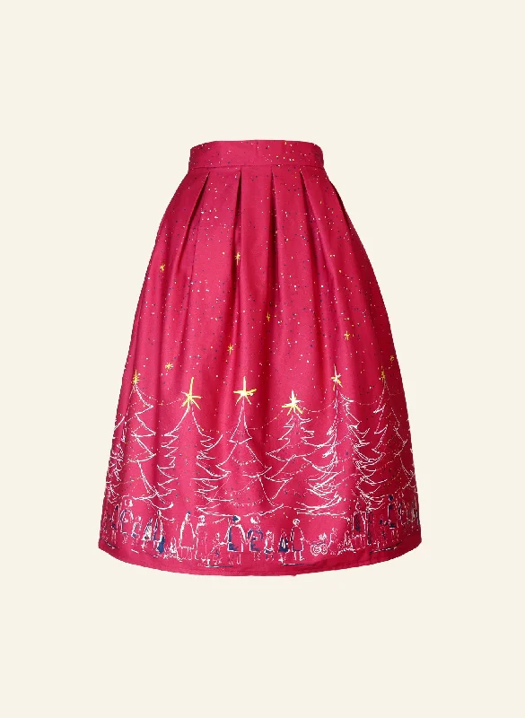 Ada - Red Christmas Skirt