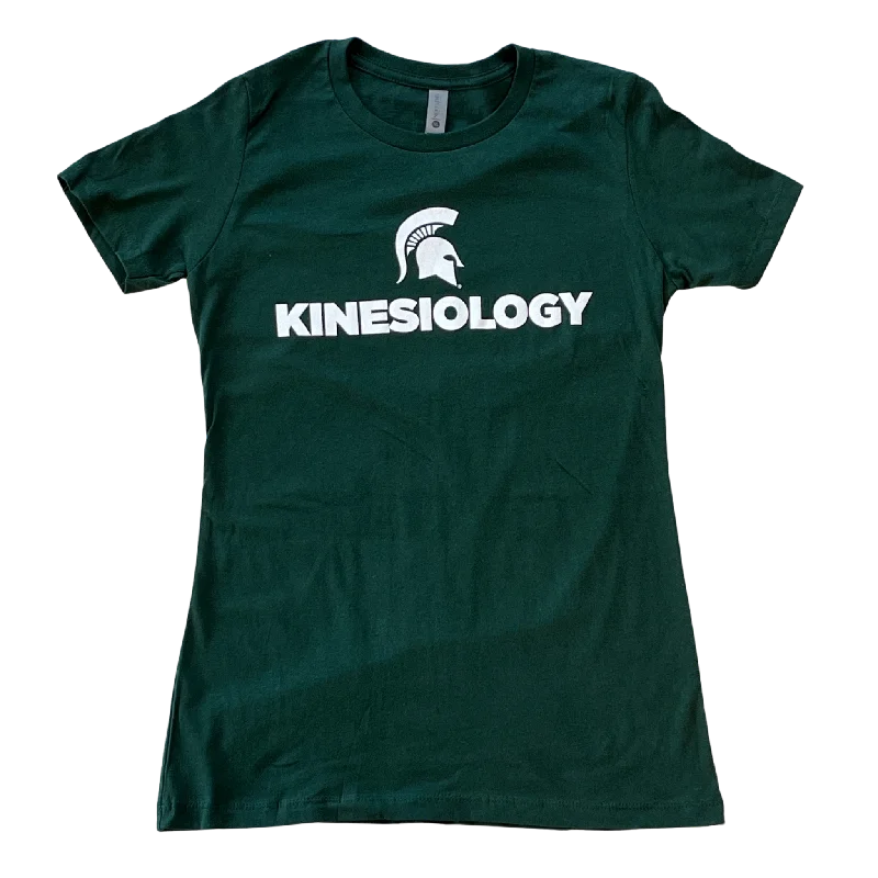 College of Education "Kinesiology" Women's Green Short Sleeve T-Shirt