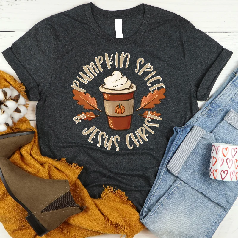 Pumpkin Spice and Jesus Christ Tee