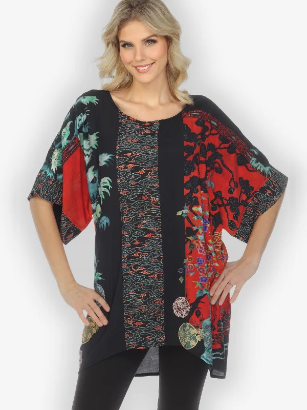 Landscape Mono Tree Crossover Tunic