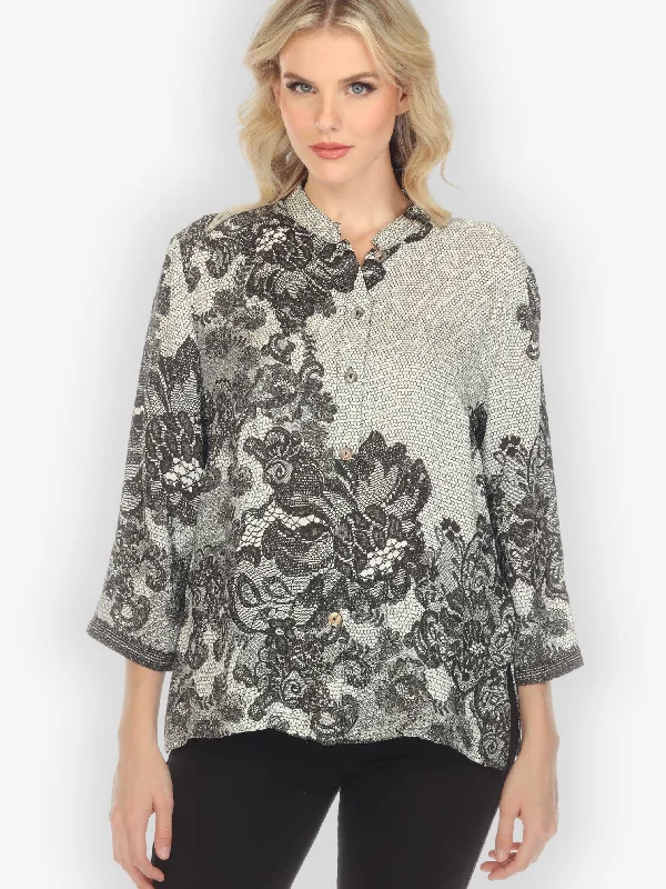 Oriental Love Silk Blend Blouse