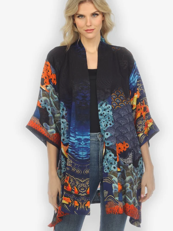 Royal Koi Pond Silk Kimono