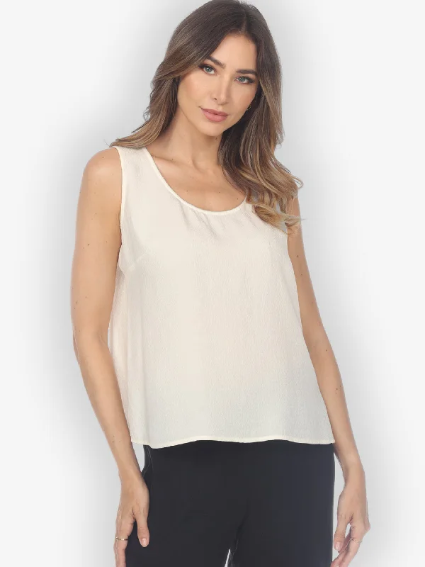 Silk Ivory Tank Top