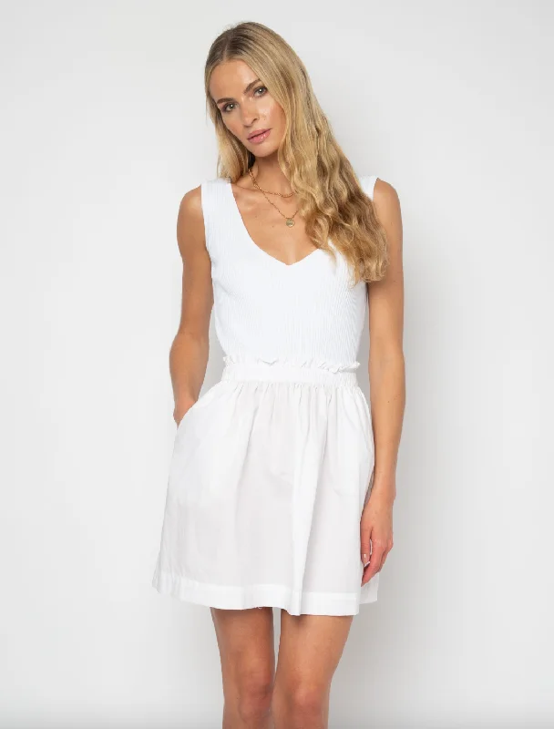 Sage Short Dress - White