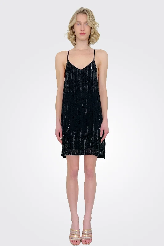 Sequin Mini Dress - Black