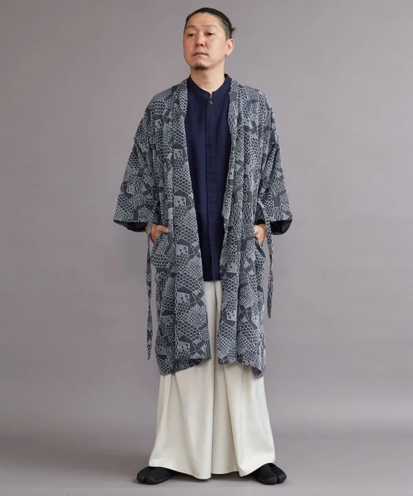 YABURE-SASHIKO Unisex HAORI Jacket