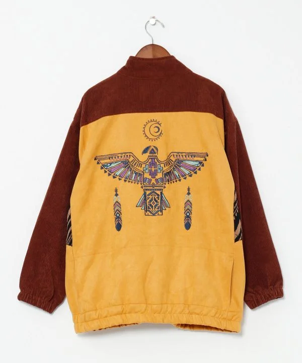 Eagle Feather Embroidered Jacket