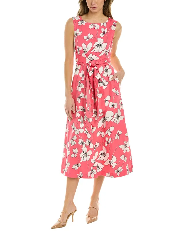 Anne Klein Printed Midi Dress