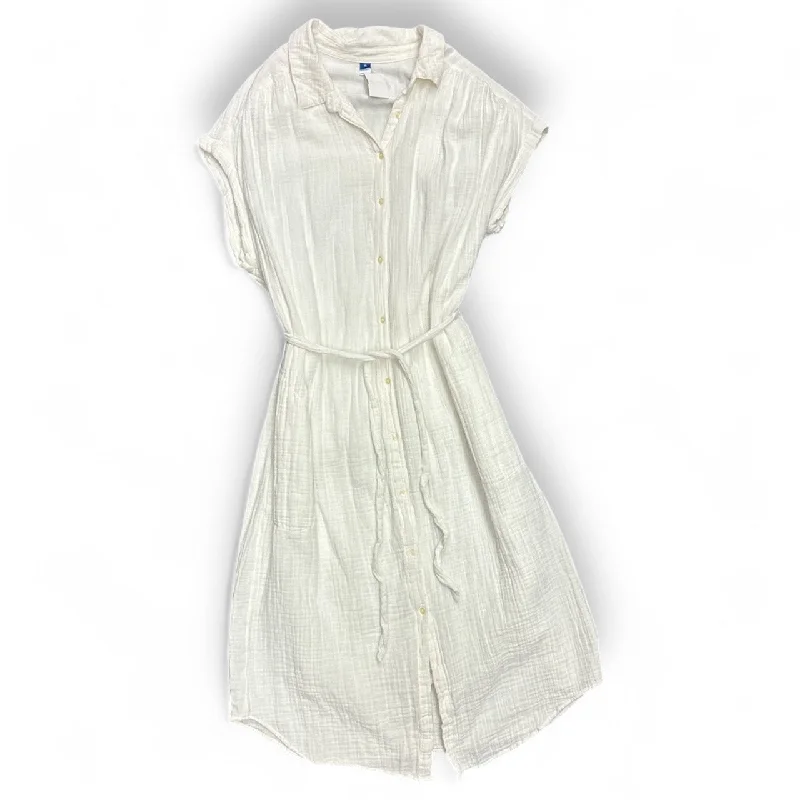 Dress Casual Maxi By Old Navy In White, Size: Xl