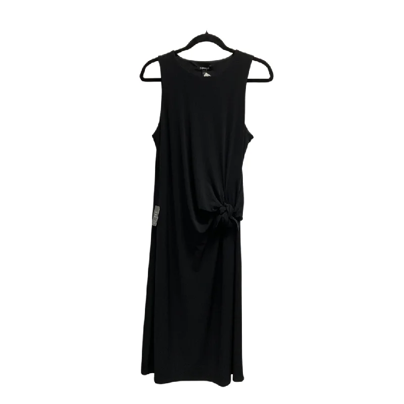 Dress Casual Midi By Express In Black, Size: L