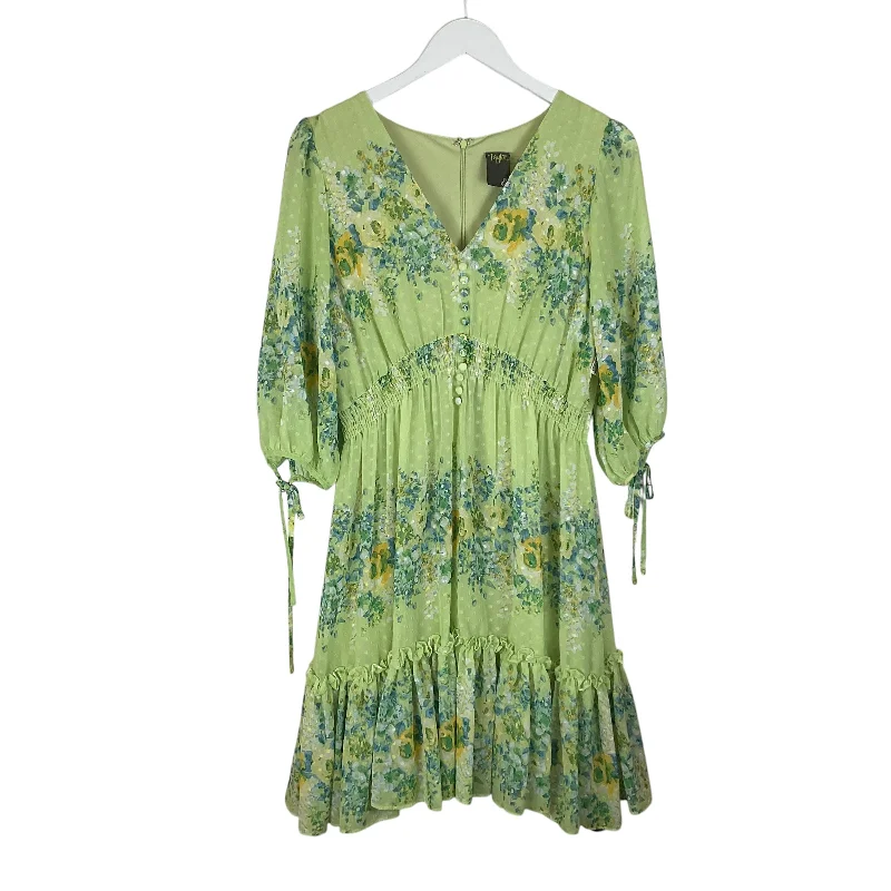 Dress Casual Midi By Taylor In Green, Size: 8