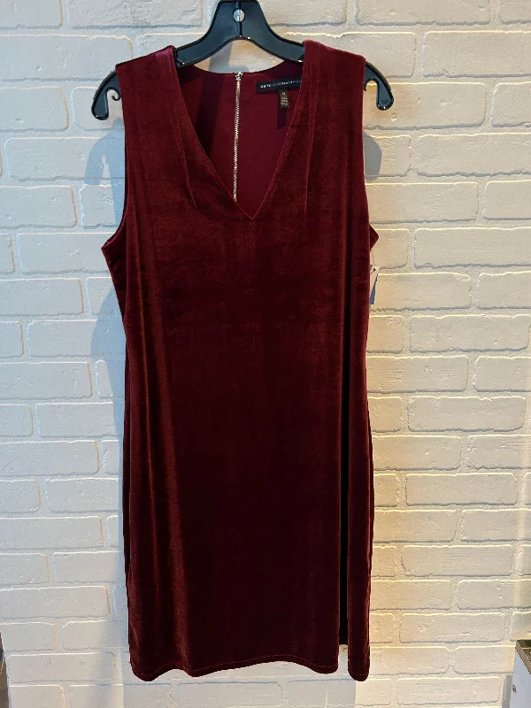 Dress Party Midi By White House Black Market In Red, Size: L