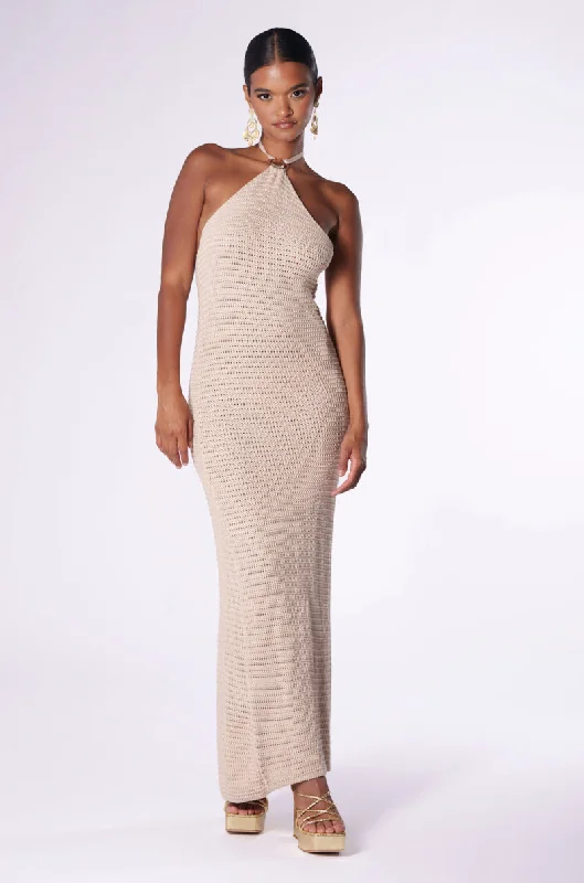 SHE SELLS SEASHELLS CROCHET MAXI DRESS