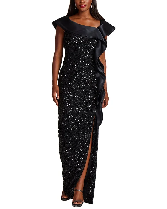 Teri Jon by Rickie Freeman Special Occasion Long Silk Dress