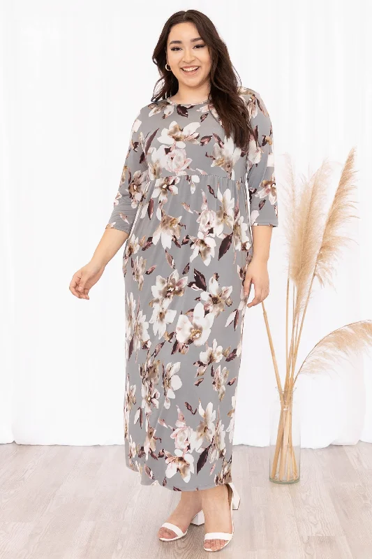 This Feeling Is Amazing Maxi Dress, Heather Gray