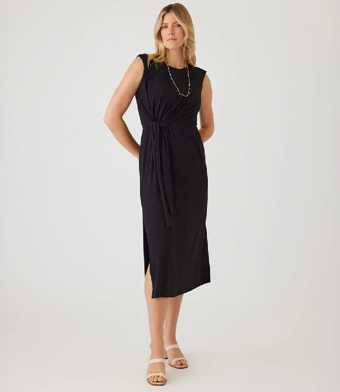 Tie Waist Midi Dress