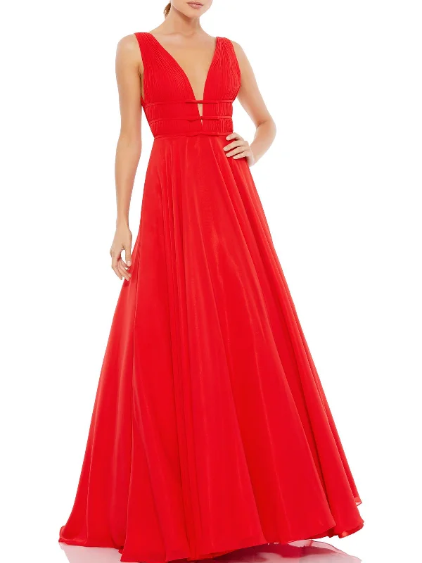 Womens Chiffon Long Evening Dress