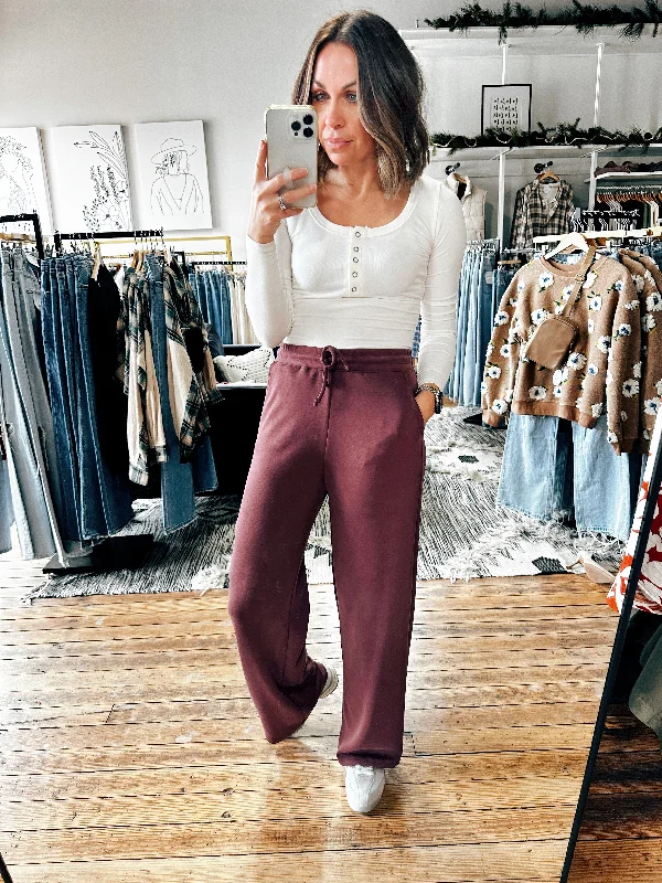 Beatrix Front Tie Wide Leg Pant