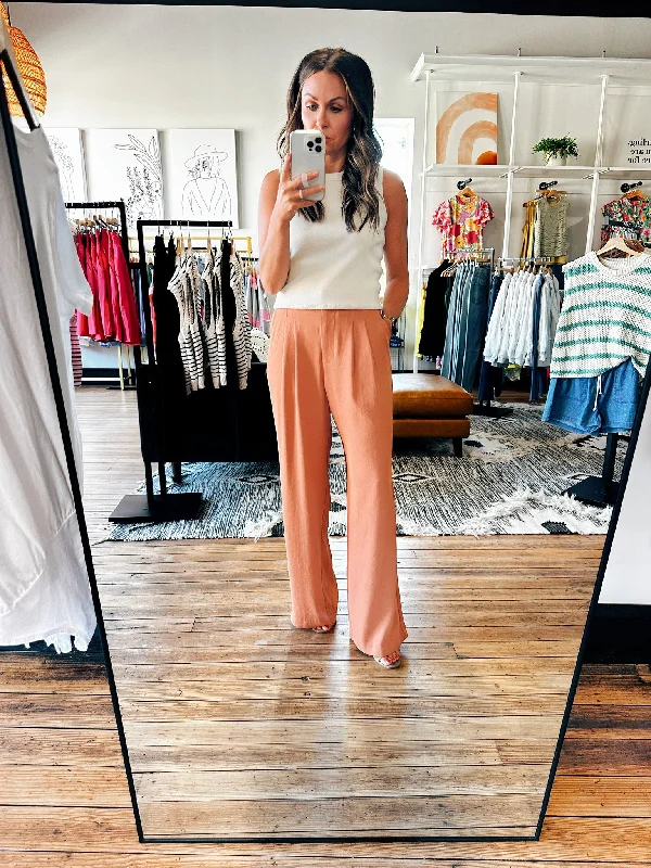 Hazelnut Wide Leg Trousers