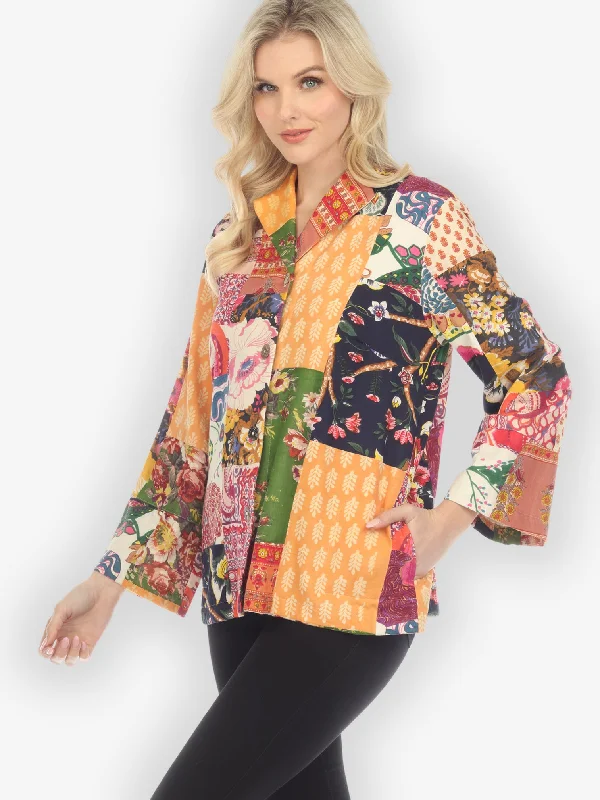 Flower Patchwork Cotton Jacket