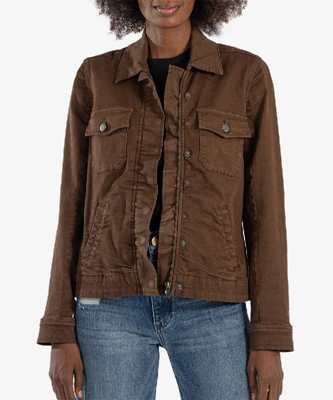 KUT Chocolate Amanda Boxy Jacket