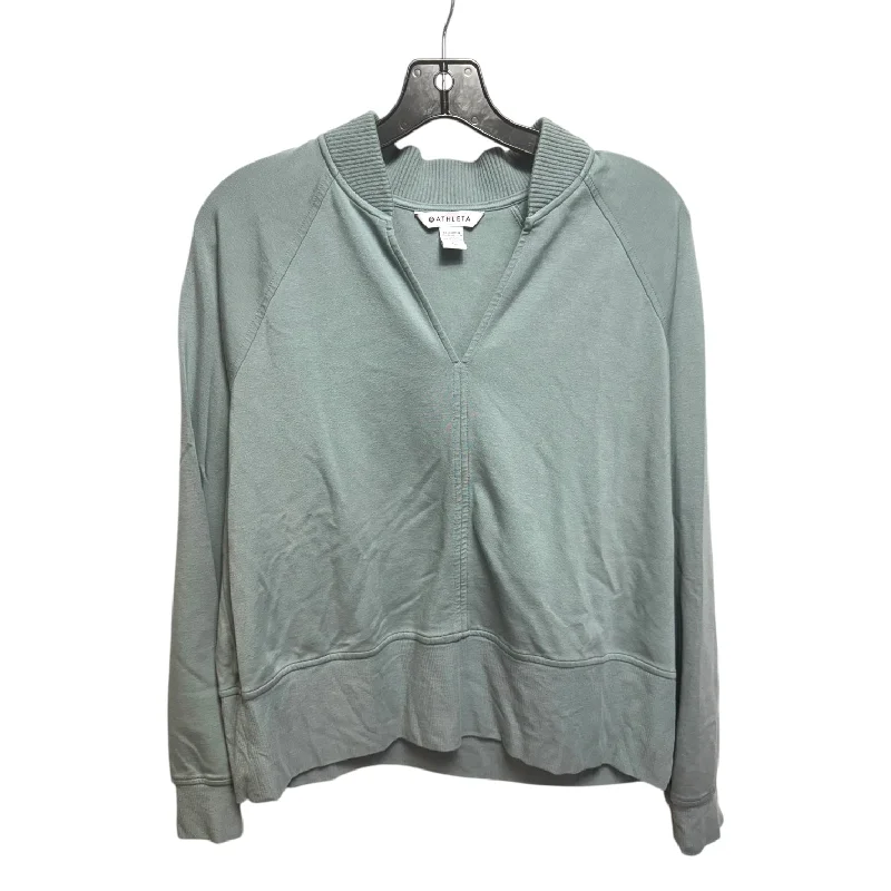 Top Long Sleeve By Athleta In Green, Size: Xl