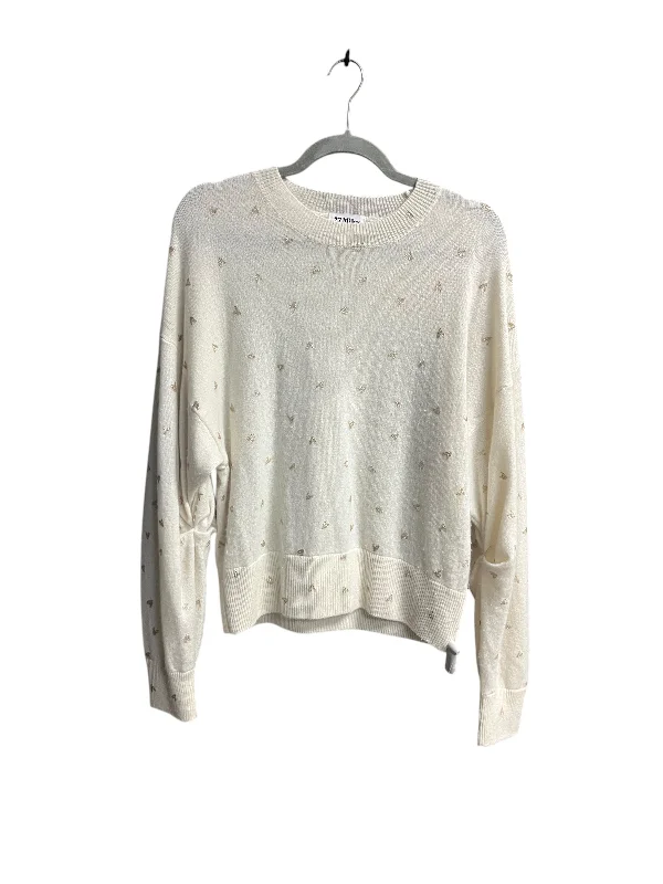 Top Long Sleeve By Clothes Mentor In Cream, Size: M