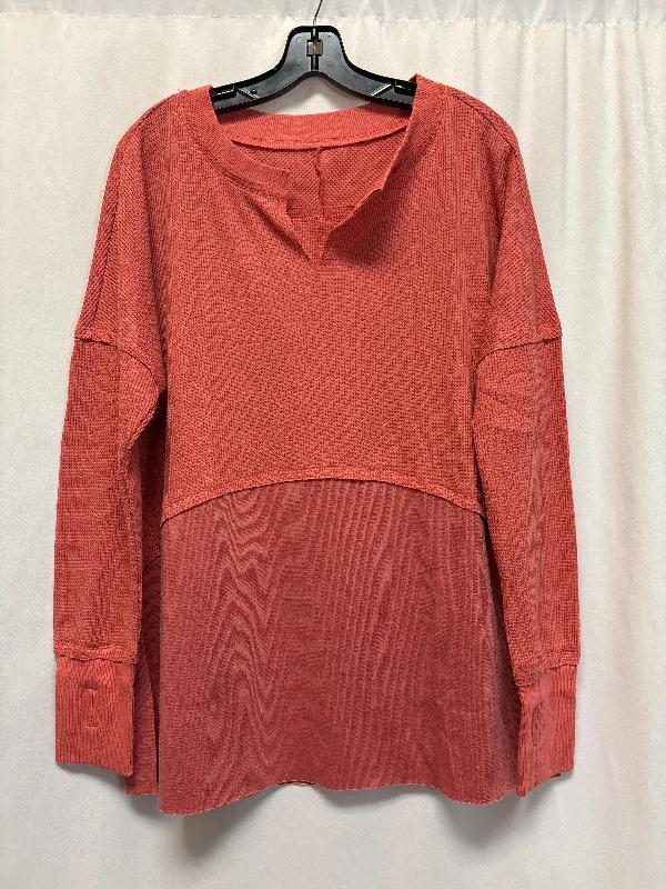 Top Long Sleeve By Clothes Mentor In Pink, Size: M