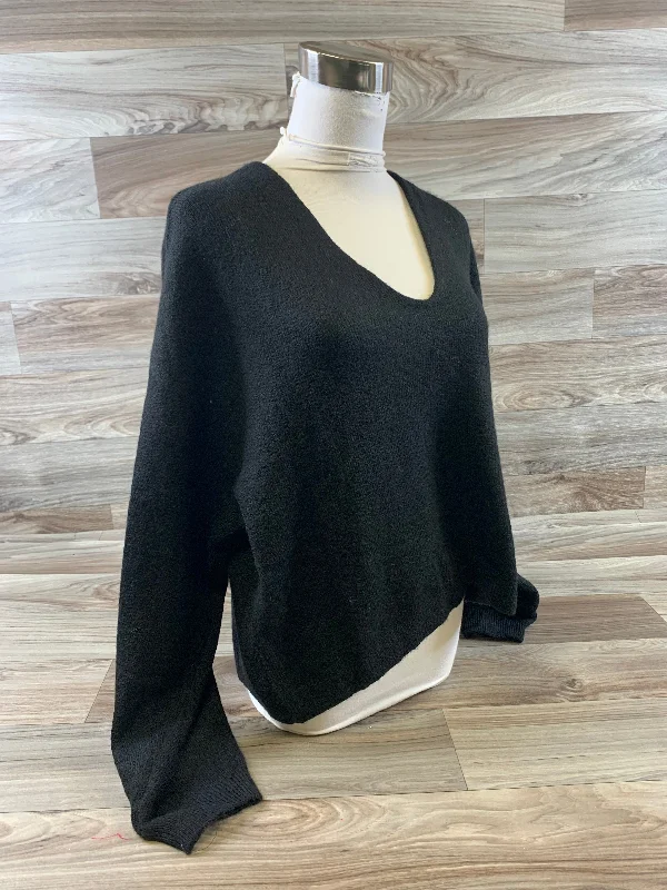 Top Long Sleeve By H&m In Black, Size: S