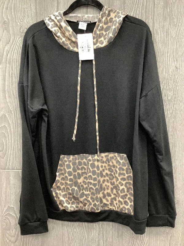 Top Long Sleeve By Heimish Usa In Animal Print, Size: Xl