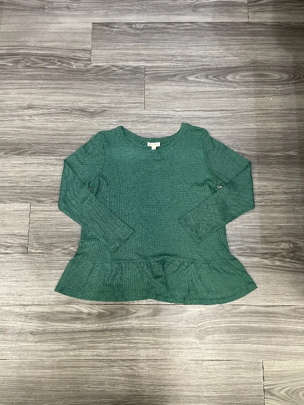 Top Long Sleeve By Jane And Delancey In Green, Size: L