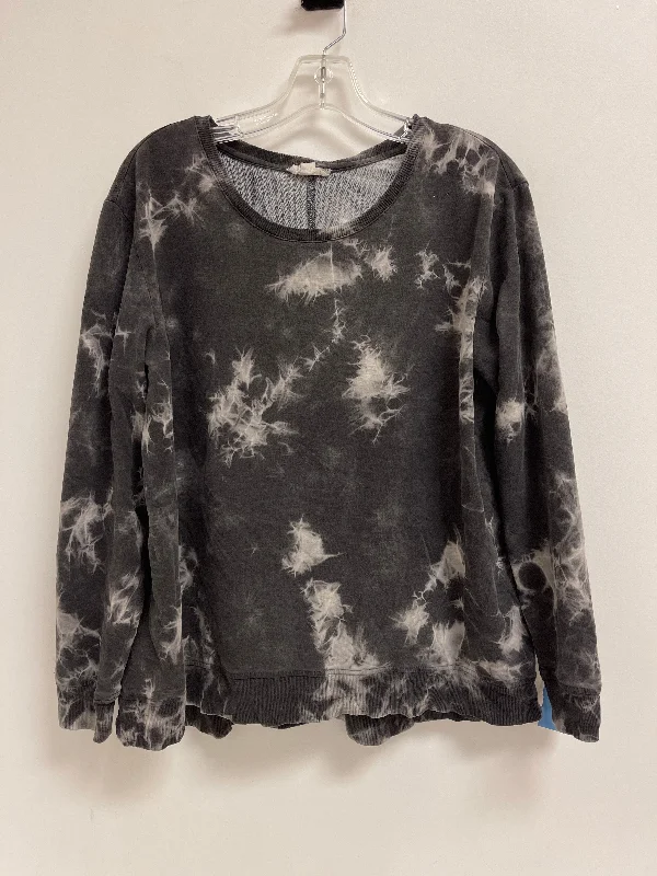 Top Long Sleeve By Jane And Delancey In Tie Dye Print, Size: L