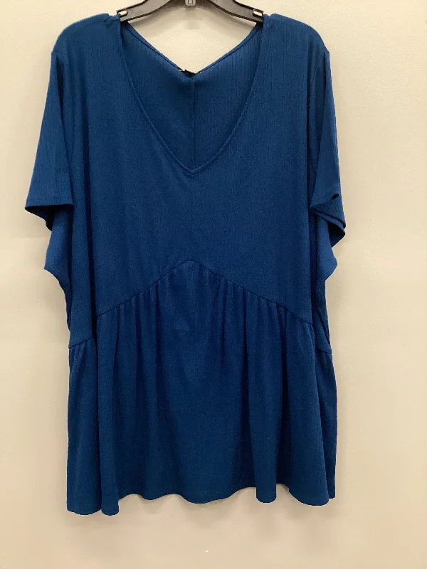 Top Long Sleeve By Lane Bryant In Blue, Size: L