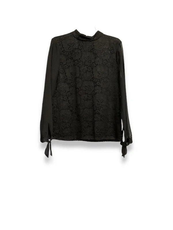 Top Long Sleeve By Rose And Olive In Black, Size: L